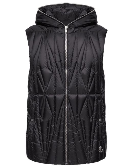 Moncler Black Geocamo Flight Gilet for men