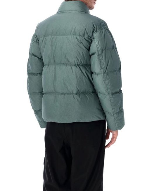 Stone Island Blue Regular Down Jacket for men