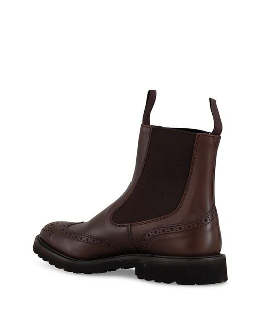 Tricker's Brown Leather Boots for men