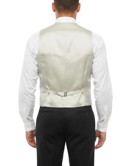Corneliani White Solid Waistcoat for men