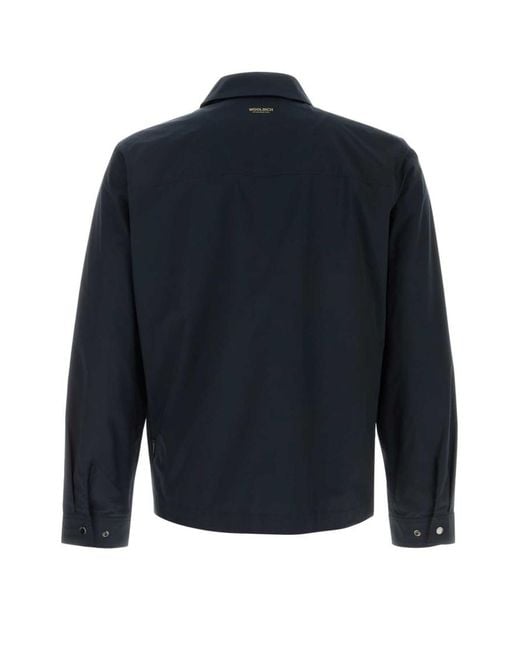 Woolrich Blue Shirt Jacket for men