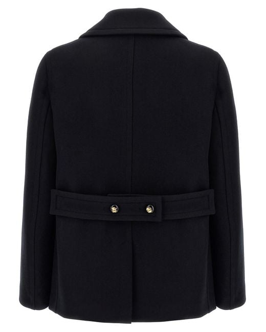 Valentino Garavani Black Wool Coat for men