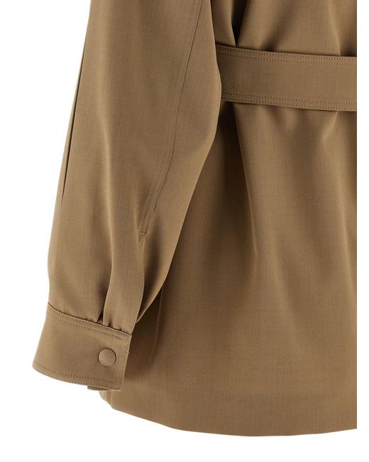 Max Mara Brown Regular Solid Shirt