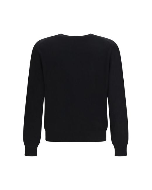 Versace Black Crew Neck Sweater for men