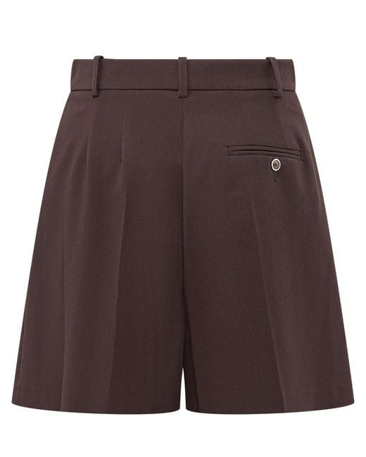 Pinko Purple Solid Shorts