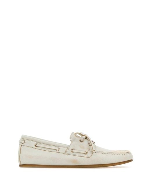 Gucci White Solid Collection Loafers