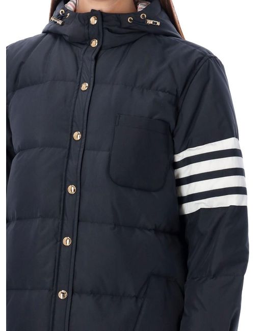 Thom Browne Blue Long Padded Jacket