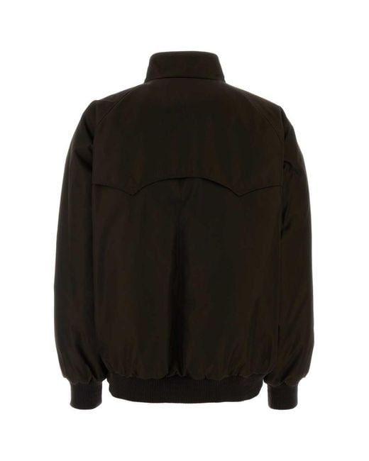 Prada Black Dark Mock Collar Jacket