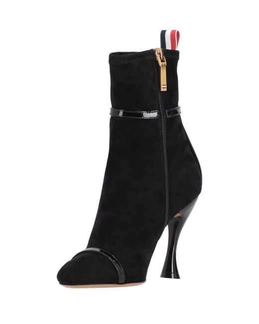 Thom Browne Black Solid Pointed Toe Boots