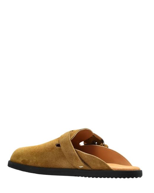 Maison Margiela Brown Suede Mules