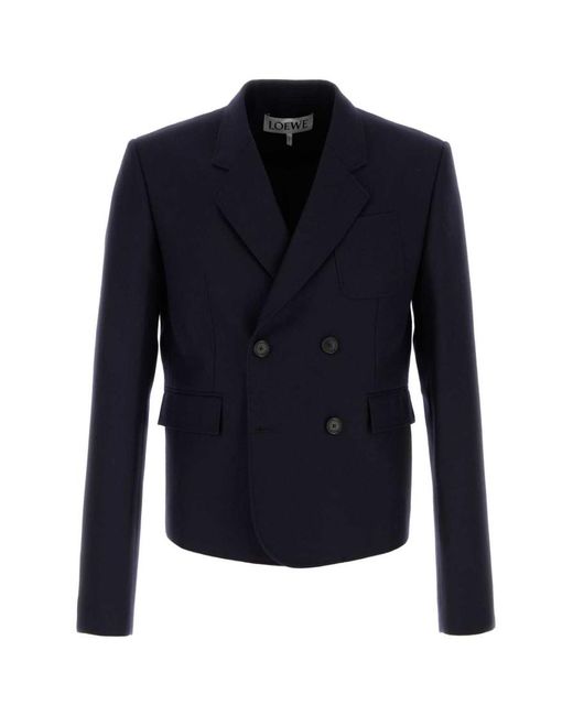 Loewe Blue Wool Blazer for men