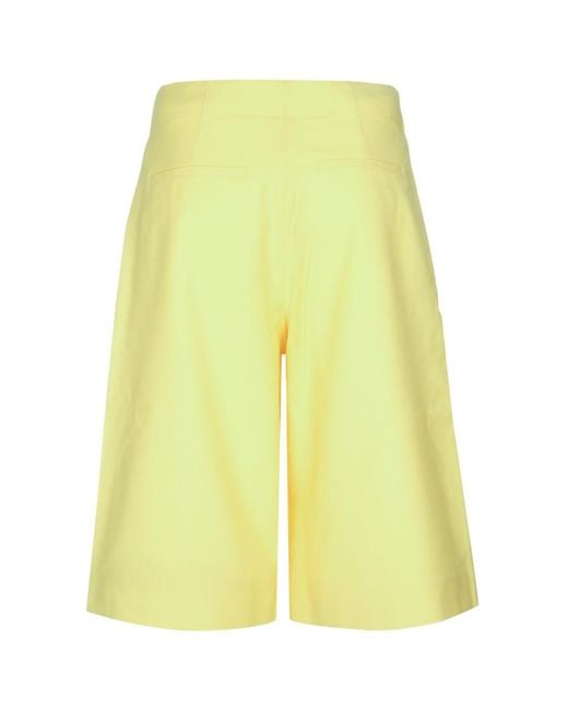 Jacquemus Yellow Solid Shorts for men