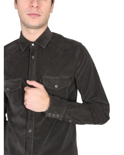 PT Torino Black Solid Shirt for men