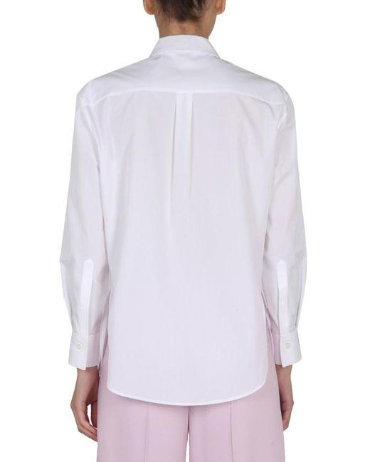 McQueen White Regular Solid Shirt