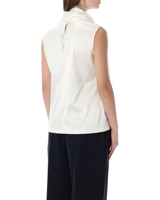 Bottega Veneta White Solid None Top