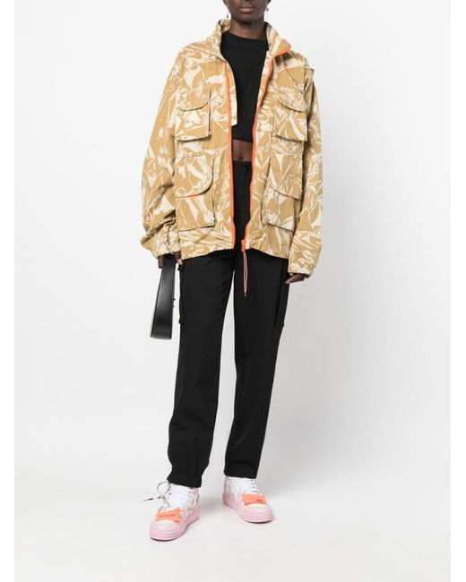 Aries Natural Hooded Camouflage Cargo Jacket for men