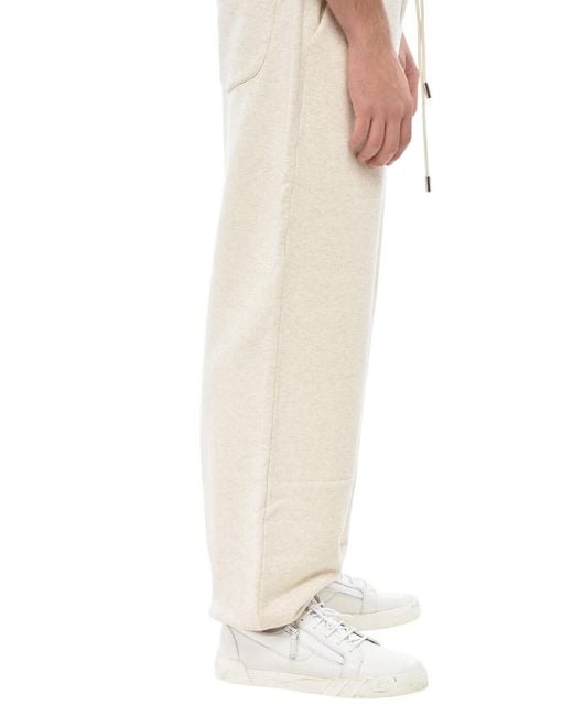 1989 STUDIO Natural Drawstring Joggers for men