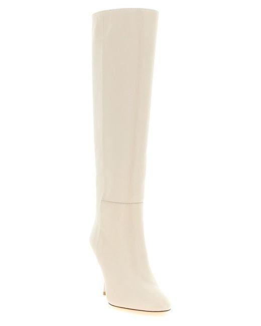 Stuart Weitzman White Madison Leather Boots