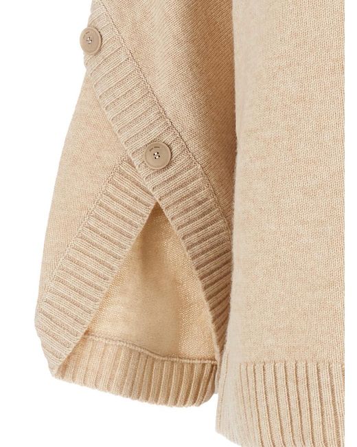 Max Mara Natural Solid Crew Neck Sweater