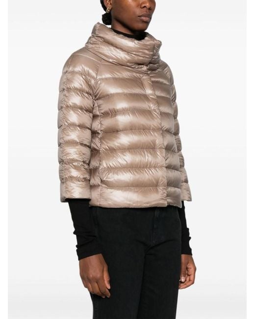 Herno Brown Sofia Short Down Jacket