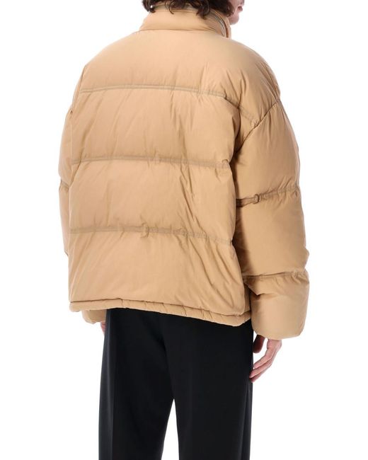 AMI Blue Mock Collar Jacket for men
