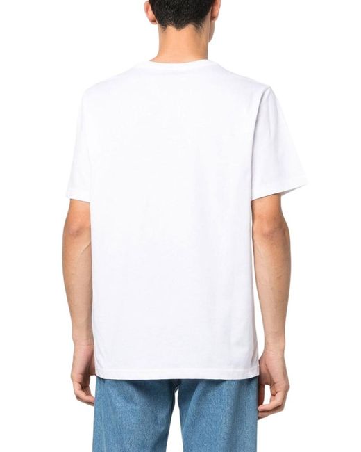Paul Smith White Logo Patch T-Shirt for men
