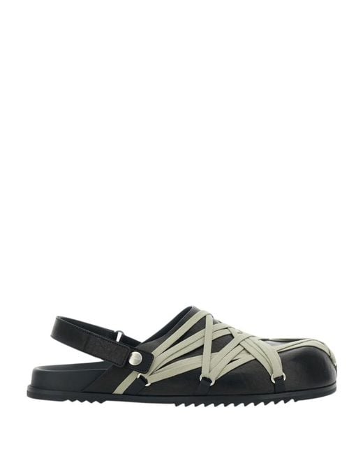 Rick Owens Black Slingback Sandals for men