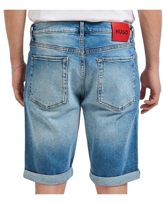 Boss Blue Solid Shorts for men