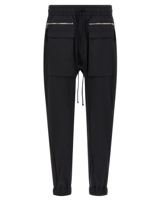 Thom Krom Black Technical Fabric Joggers for men