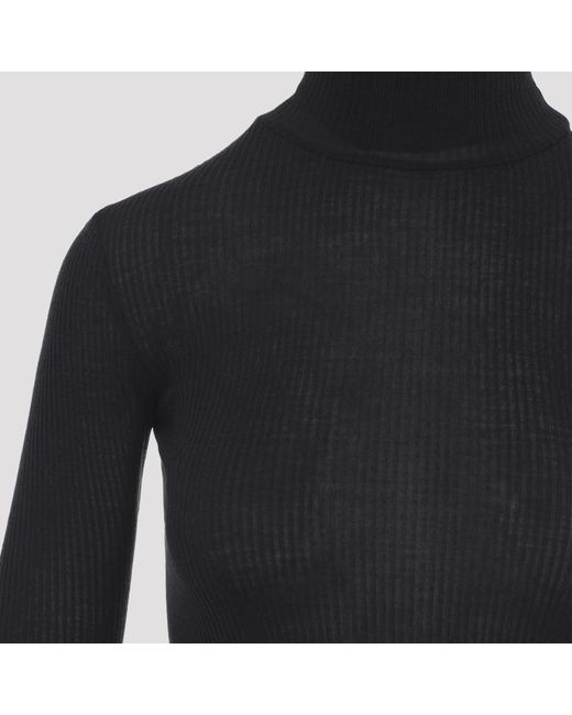 Lemaire Black Long Sleeve Top