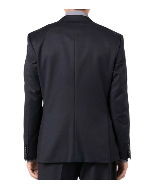 Boss Black Solid Notched Lapel Blazer for men
