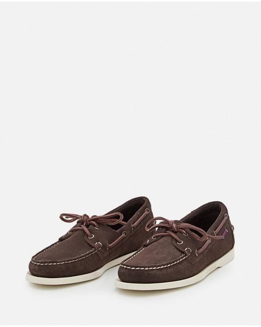 Sebago Brown Round Toe Loafers for men