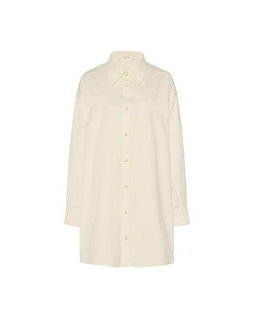 The Row White Relaxed Solid Shirt