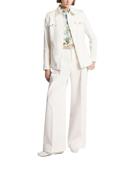 Fay White Collared Jacket
