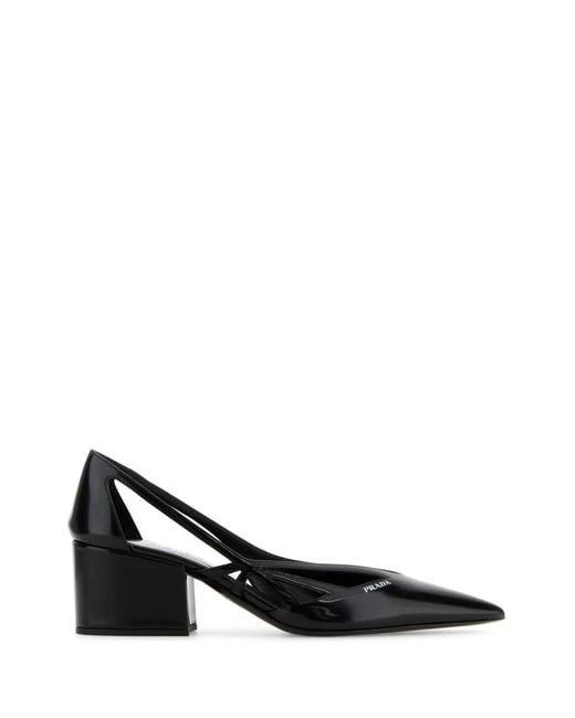 Prada Black Leather Pumps