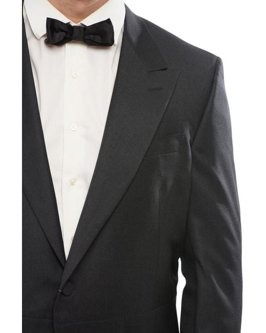 Corneliani Black Tailcoat Blazer for men