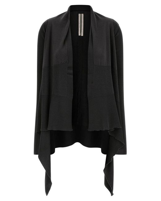Rick Owens Black Medium Wrap Cardigan