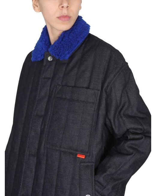Sunnei Blue Solid Jackets for men