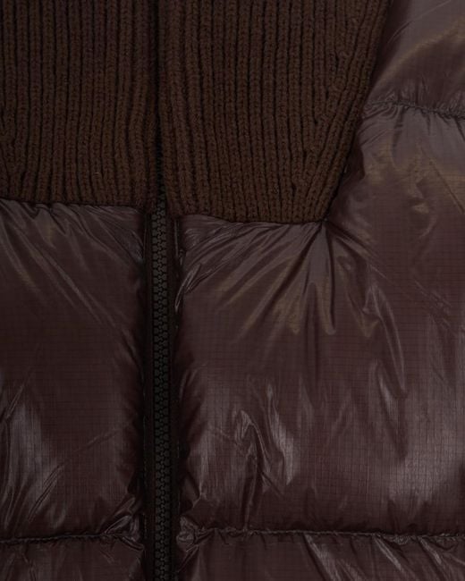 DIESEL Brown Solid Turtle Neck Jacket