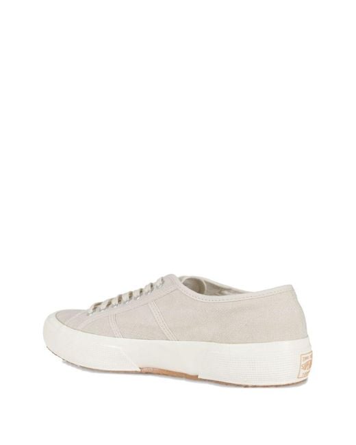 Superga White Lace Up Sneakers for men