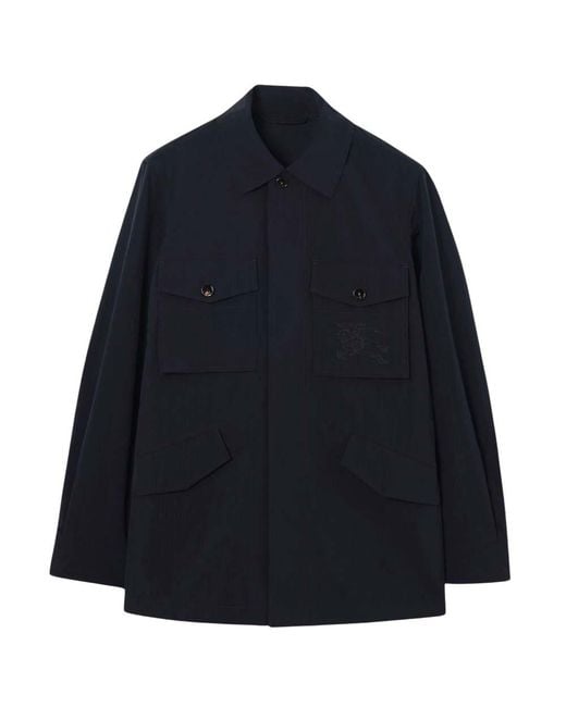 Burberry Blue Logo Jacket for men