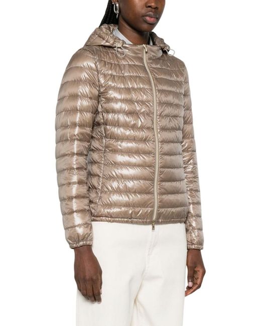 Herno White Quilted Hood Jacket