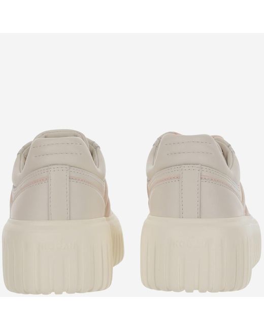 Hogan Pink Two-Tone Sneakers