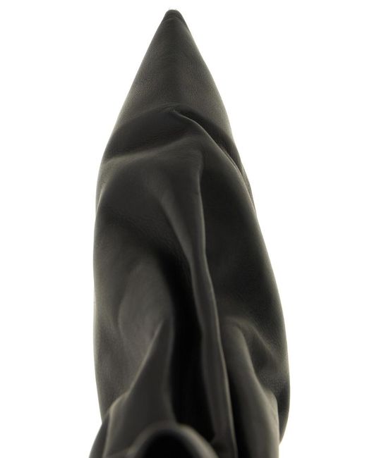 Rick Owens Black Solid Taquito Boots