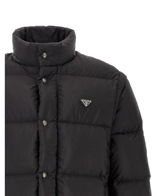 Prada Black Quilted Down Jacket for men