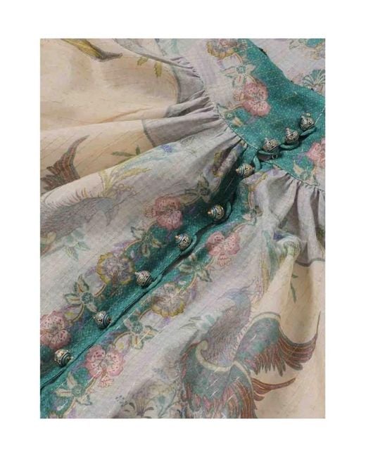 Zimmermann White Regular Printed Shirt