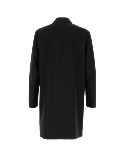 Gucci Black Regular Overcoat for men