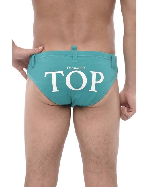 DSquared² Blue Solid Swim Brief for men