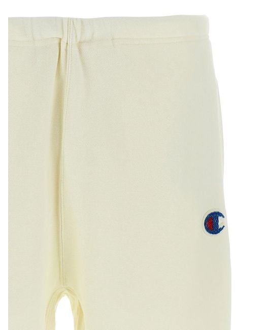 Undercover White Ivory Cotton Solid Joggers for men