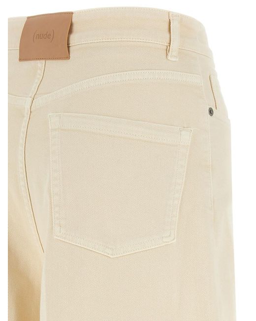 Nude Natural Wide Leg Jeans